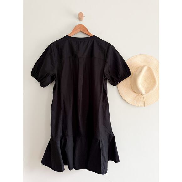J.Crew | NWT Delilah dress in cotton poplin in Black | Sz M - Picture 10 of 13